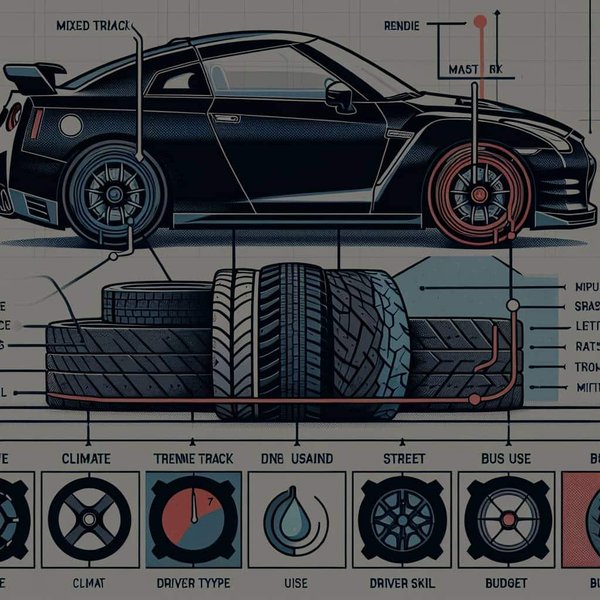 What Factors to Consider When Choosing Tires for a Nissan GT-R for Mixed Track and Street Use?